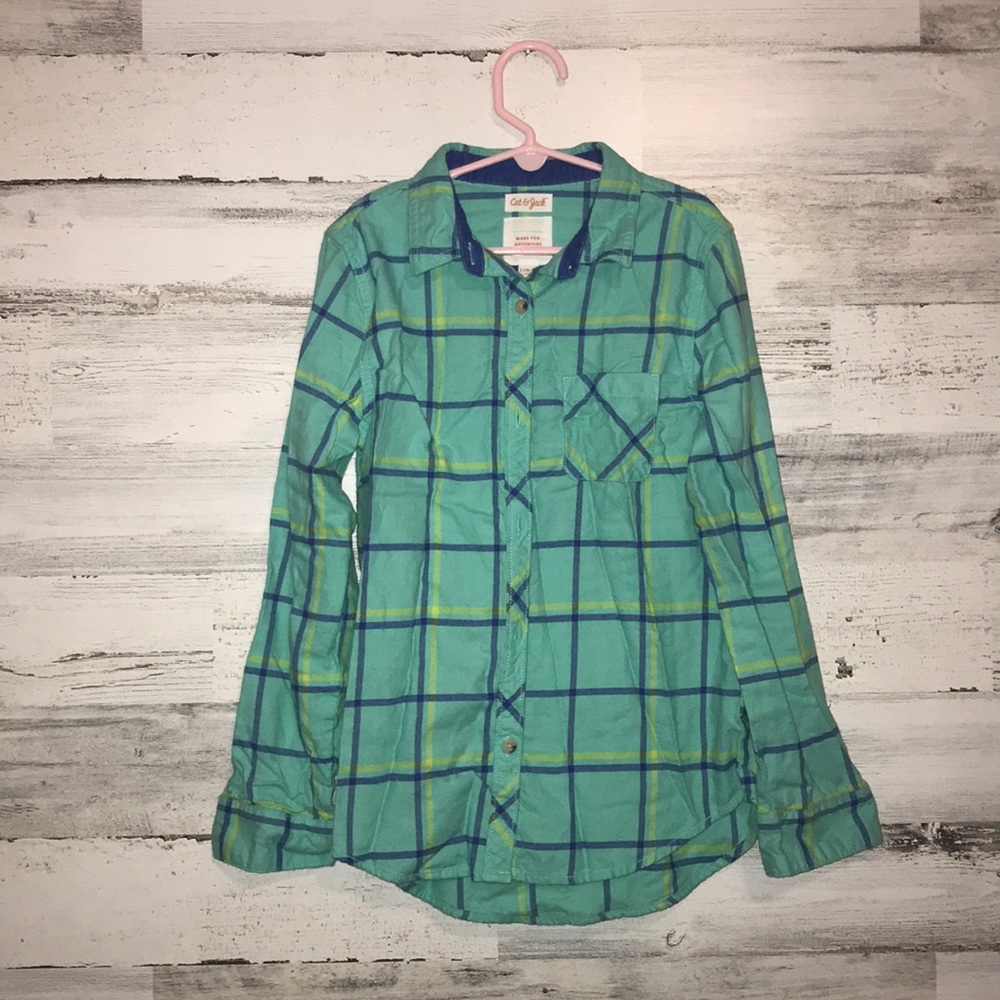 Girls long sleeve flannel shirt